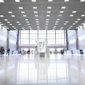 Integra Pro Amps 8500 DSP in large airy airport terminal or mall Square No Overlay