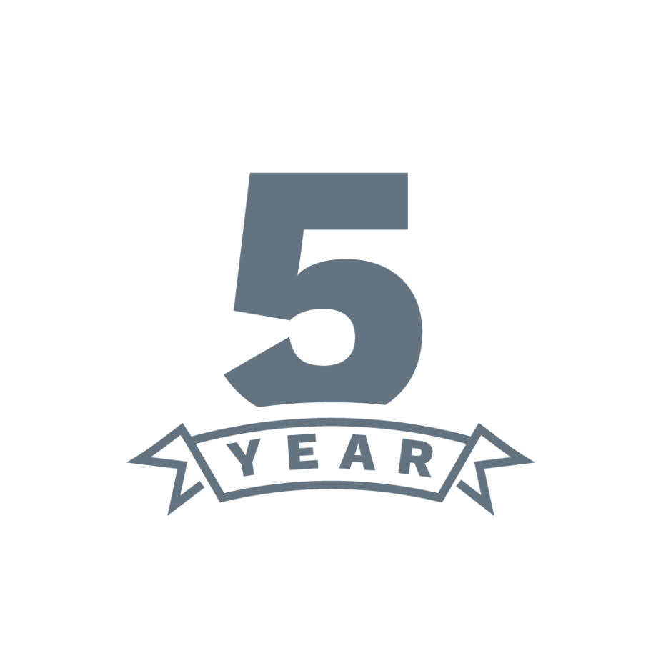 Icon 5 Year Warranty No Text